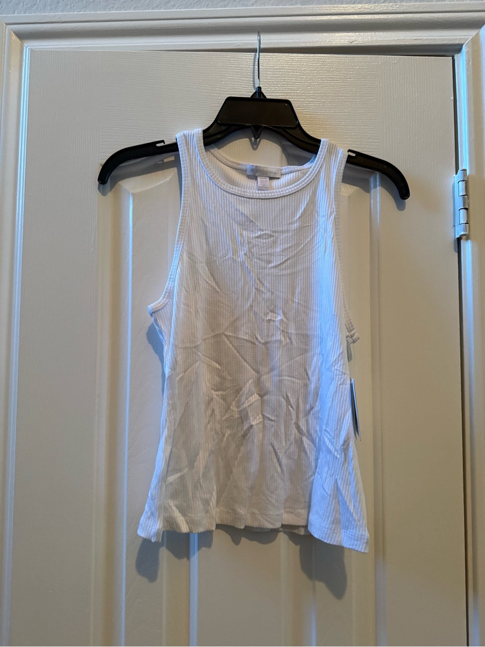Beyond Yoga White Ribbed Tank Top